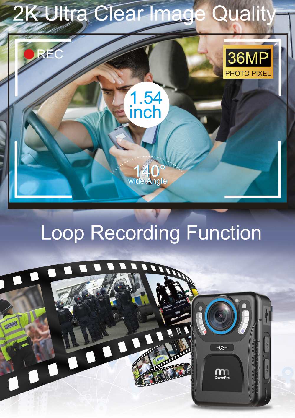 C3 Fashion Mini Body Camera